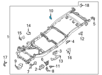 OEM 2020 Nissan Frontier BRACKET-ABS SENSOR Diagram - 50932-9BT0A