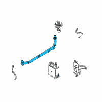 OEM 2003 Ford Focus EGR Tube Diagram - 3S4Z-9D477-AA