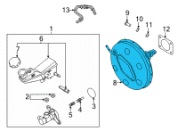 OEM 2022 Kia Seltos Booster Assy-Brake Diagram - 59110Q5110