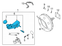 OEM 2021 Kia Seltos Reservoir-Master CYL Diagram - 58511Q5100