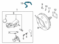 OEM Kia Seltos Hose Assembly-Brake BOOS Diagram - 59130Q5200