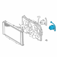 OEM 2002 Lexus IS300 Motor, Cooling Fan Diagram - 16363-46120