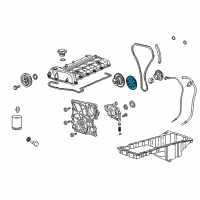 OEM 2002 GMC Envoy XL Camshaft Gear Diagram - 24100362