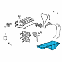 OEM 2011 Chevrolet Colorado Oil Pan Diagram - 12600498