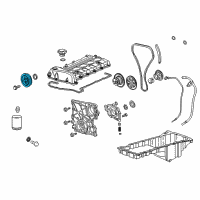 OEM 2010 GMC Canyon Crankshaft Balance Diagram - 12578070