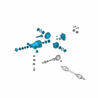 OEM 2010 Lexus GS460 Carrier Assembly, Differential Diagram - 41110-50253