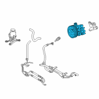 OEM Toyota Tundra Power Steering Pump Diagram - 44310-0C090