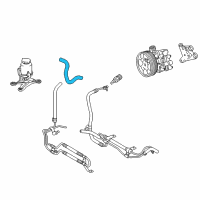 OEM Toyota Sequoia Reservoir Hose Diagram - 44348-0C050