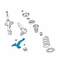 OEM 2000 Lexus RX300 Front Suspension Lower Control Arm Sub-Assembly, No.1 Right Diagram - 48068-48010