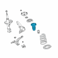 OEM Lexus Insulator, Front Coil Spring Diagram - 48157-48010