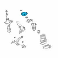 OEM 2002 Lexus RX300 Front Suspension Support Sub-Assembly, Right Diagram - 48603-33021