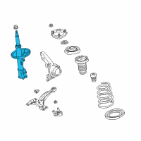 OEM 2002 Lexus RX300 ABSORBER Assembly, Shock Diagram - 48510-49256