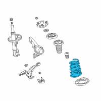 OEM 2001 Lexus RX300 Spring, Coil, Front Diagram - 48131-48111