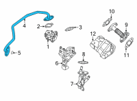 OEM 2022 Nissan Sentra EGR Tube Assy Diagram - 14725-6CT0B