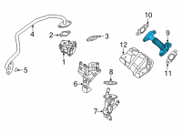 OEM Nissan Guide Tube-EGR Diagram - 14713-5TA0A