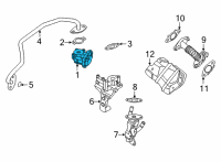 OEM 2022 Nissan Sentra Exhaust Gas Recircuration Valve Diagram - 14710-6CA1C