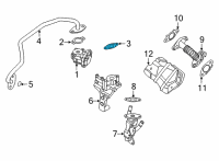 OEM 2021 Nissan Sentra Egr Valve Gasket Diagram - 14719-5TA0B