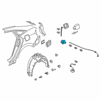 OEM Honda Insight ACTUATOR, FUEL LID Diagram - 74700-TXM-A02