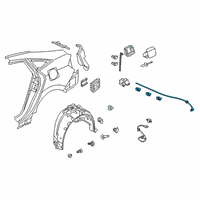 OEM Honda Insight CABLE, F/LID OPEN Diagram - 74411-TXM-A02