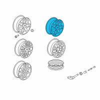 OEM 2010 Cadillac DTS Wheel, Alloy Diagram - 9596590