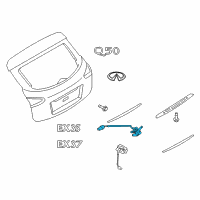 OEM 2010 Infiniti EX35 Switch Assy-Trunk Opener Diagram - 25210-1BA0A