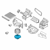 OEM Kia Sportage Blower Motor Assembly Diagram - 971132PAA0