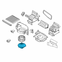 OEM 2014 Kia Sportage Blower Motor Assembly Diagram - 971132PAA0