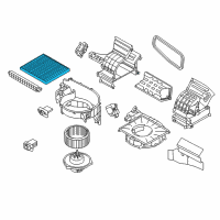 OEM 2010 Kia Rio5 Cabin Air Filter Diagram - P87901F200A