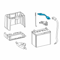 OEM 2012 Honda CR-V Plate, Battery Setting Diagram - 31512-T0A-A00