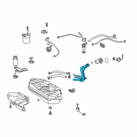 OEM Toyota Echo Filler Pipe Diagram - 77201-52060