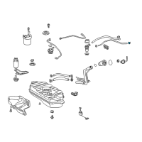 OEM Toyota Celica Vapor Hose Clamp Diagram - 96132-51300