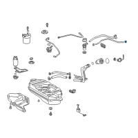 OEM 2000 Toyota Celica Vapor Hose Clamp Diagram - 96132-51300