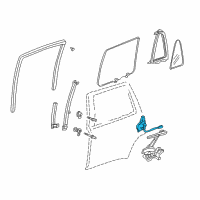 OEM 1999 Honda CR-V Motor Assembly, Right Rear Window Diagram - 72755-SW3-505