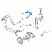 OEM 2016 BMW 550i Suction Hose Diagram - 32-41-6-799-881