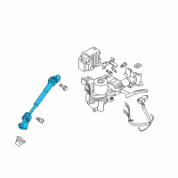 OEM 2011 Nissan Juke Joint-Steering Lower Diagram - 48080-1KA0A