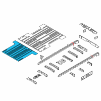 OEM Ford Transit-350 HD Center Floor Pan Diagram - CK4Z-6111160-E