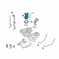 OEM Ford Taurus X Fuel Pump Diagram - 8A4Z-9H307-C