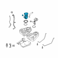 OEM 2008 Ford Taurus X Fuel Pump Diagram - 8A4Z-9H307-C