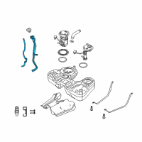 OEM 2009 Ford Taurus X Filler Pipe Diagram - 8A4Z-9034-A