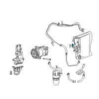 OEM 2009 Dodge Ram 3500 Valve-A/C Line Diagram - 5189365AB