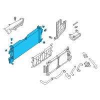 OEM 2018 Nissan Leaf Radiator Assy Diagram - 21410-5SA0A