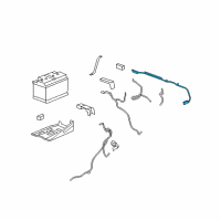OEM Cadillac Escalade EXT Positive Cable Diagram - 25814777