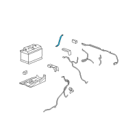 OEM 2010 GMC Sierra 3500 HD Support Asm-Battery Tray Front Diagram - 15195496