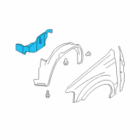 OEM 2010 Ford Escape Splash Shield Diagram - 8L8Z-16103-A