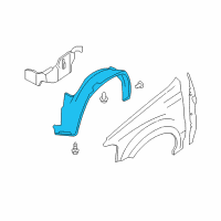 OEM 2011 Ford Escape Fender Liner Diagram - 8L8Z-16103-B