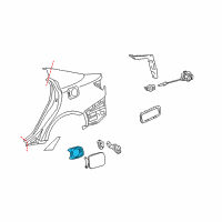 OEM 2009 Lexus IS350 Shield Assy, Fuel Tank Filler Pipe Diagram - 77290-53010