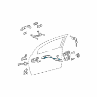 OEM 2003 Toyota Matrix Control Cable Diagram - 69710-01010