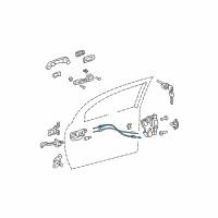 OEM 2006 Toyota Matrix Control Cable Diagram - 69750-01010