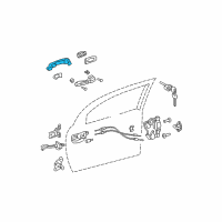 OEM 2008 Toyota Corolla Handle, Outside Diagram - 69211-AA020-J2