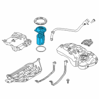 OEM 2018 Jeep Compass Fuel Pump/Level Unit Module Kit Diagram - 68368228AA